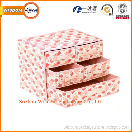 Wholesale custom non woven foldable drawer storage box for home storage
